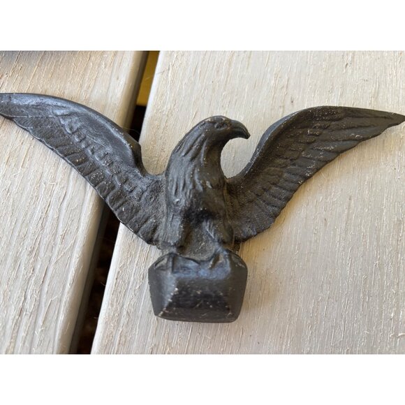Vtg Homco Cast Aluminum Eagle Wall Decor Set Of 3 Pieces Black - Picture 3 of 7